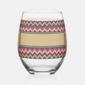 Tropical Zigzag Weinglas Ohne Stiel (Links)