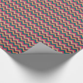 Tropical Zigzag Wrapping Paper Geschenkpapier (Ecke)