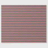 Tropical Zigzag Wrapping Paper Geschenkpapier (Flach)