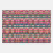Tropical Zigzag Wrapping Paper Set Geschenkpapier Set (Vorderseite 3)