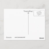 TropicalDog Blue Postkarte (Rückseite)