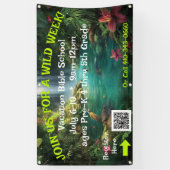 Tropicaler Ferienbibelschulbanner Banner (Vertikal)