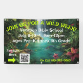 Tropicaler Ferienbibelschulbanner Banner (Horizontal)