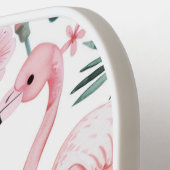 Tropicaler Flamingo Monstera Muster benutzerdefini Pickleball Schläger (Linke Seite)
