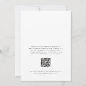 Tropicaler Flamingo-Strand-Hochzeits-QR-Code Einladung (Rückseite)