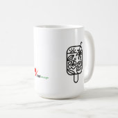 Tropicaler Sommer Schluckt Kaffeetasse | Minimalis (VorderseiteRechts)