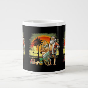 Tropicaler Sommer Surfing Santa Claus 6 Pack Weihn Jumbo-Tasse