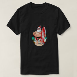 Tropicaler Weihnachtsmann Weihnachten – Surfen Url T-Shirt