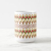 Tropicales Surfbrett-Blumendesign – Anpassbar Ph Kaffeetasse (Mittel)