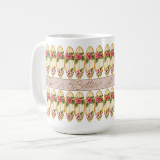 Tropicales Surfbrett-Blumendesign – Anpassbar Ph Kaffeetasse