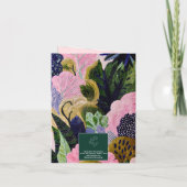 Tropicalischer Modernismus Grußkarte Karte (Rückseite)