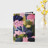 Tropicalischer Modernismus Grußkarte Karte (Gelbe Blume)