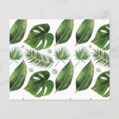 TropicalPalm Share a Date Night Brautparty Card Flyer (Hinten)