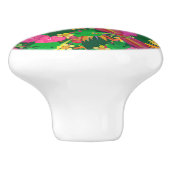Tropicana Garden Tropical Blume Keramikknauf (Seitenansicht)