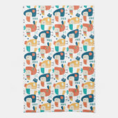 Tropicana und Vögel Geschirrtuch (Vertikal)