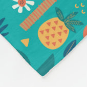 Tropicana Wasserfarbe Fleecedecke (Ecke)