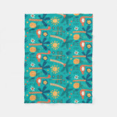 Tropicana Wasserfarbe Fleecedecke (Vorderseite)