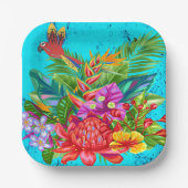 TropiColor Fusion Macaw & Bloral Serenade Pappteller (Vorderseite)