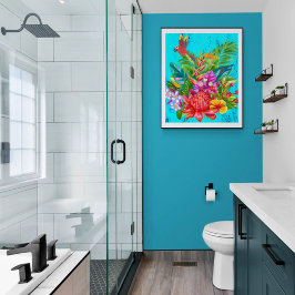 TropiColor Fusion Macaw & Bloral Serenade Poster