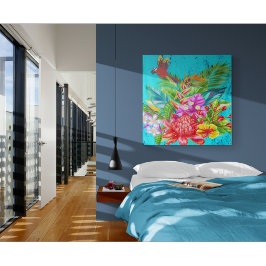 TropiColor Fusion Macaw & Bloral Serenade Wandteppich