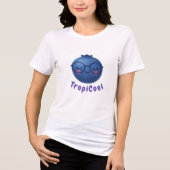 TropiCool Blueberry - Crowned & Niedlich Edition Tri-Blend Shirt (Vorderseite)
