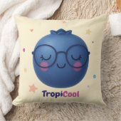 TropiCool Blueberry - Kawaii Fruchtwurfpilz Kissen (Decke)