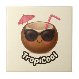 TropiCool Coconut - Fun Tropical Keramik Tile Fliese