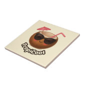 TropiCool Coconut - Fun Tropical Keramik Tile Fliese (Seite)