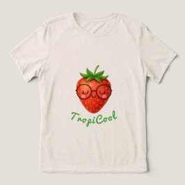 TropiCool Erdbeere - Niedlicher Sommer Tri-Blend Shirt