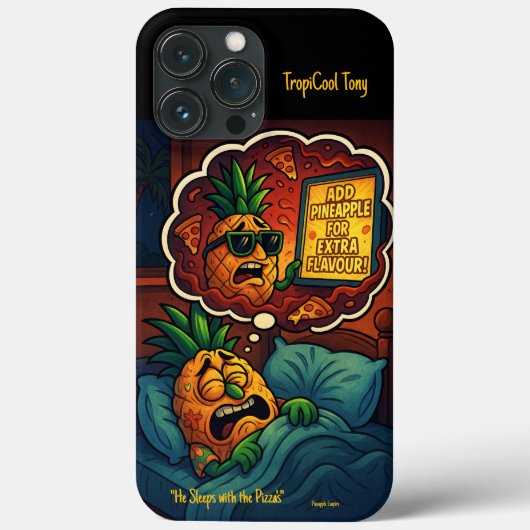 TropiCool Tony's Nightmare - Ananas auf Pizza Case-Mate iPhone Hülle (Rückseite)