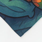 TropiCool Tony's Nightmare - Ananas auf Pizza Fleecedecke (Ecke)