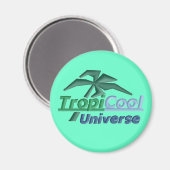 TropiCoolUniverse-Magnet (aquamarin) Magnet (Vorderseite/Rückseite)