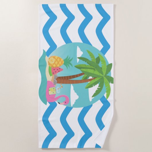 Tropics Beach Handtuch (Vorderseite)