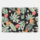 Tropics Blume Foliage Fantasy mit Monogram Geschenkpapier Set (Vorderseite 3)
