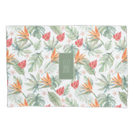 Tropics Blume Foliage Fantasy mit Monogram Kissenbezug