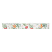 Tropics Blume Foliage Fantasy mit Monogram Satinband (Vorderseite)