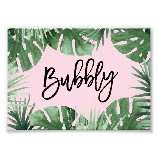 Tropics Bubbly Print Fotodruck (Vorne)