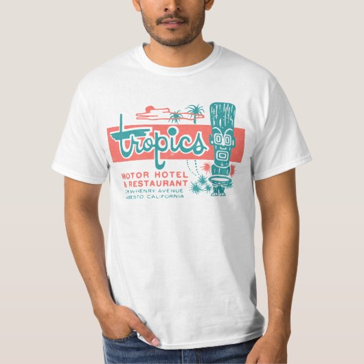 Tropics Motor Hotel / Hawaiian Style / Tiki Bar  T-Shirt (Vorderseite)