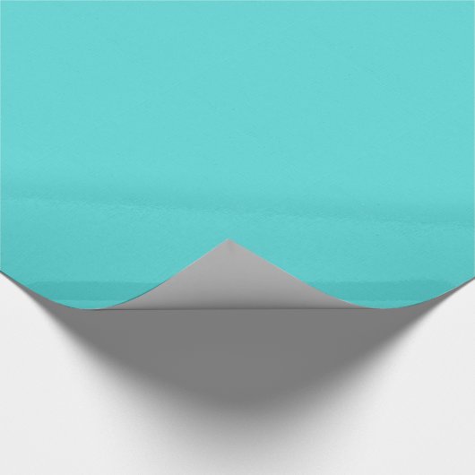 TROPICS SOLIDE AQUAMARINE BLAUE BACKGRUNDS WALLPAP GESCHENKPAPIER (Ecke)