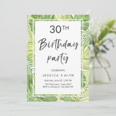 Tropics zum Geburtstag Einladung Tropical Hawaii 3 (Stehend Vorderseite)