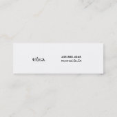 Tropikana Tätowierung Mini Visitenkarte (Rückseite)