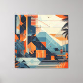 tropisch abstrakt 001 leinwanddruck (Vorderseite)