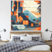 tropisch abstrakt 001 leinwanddruck (Insitu (Schlafzimmer))