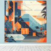 tropisch abstrakt 001 leinwanddruck (Insitu (Holzboden))