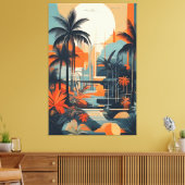 tropisch abstrakt 002 leinwanddruck (Insitu (Wohnzimmer))