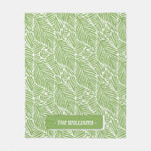 Tropisch abstrakt fleecedecke (Vorderseite)