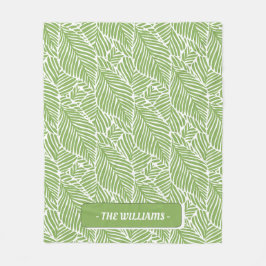 Tropisch abstrakt fleecedecke