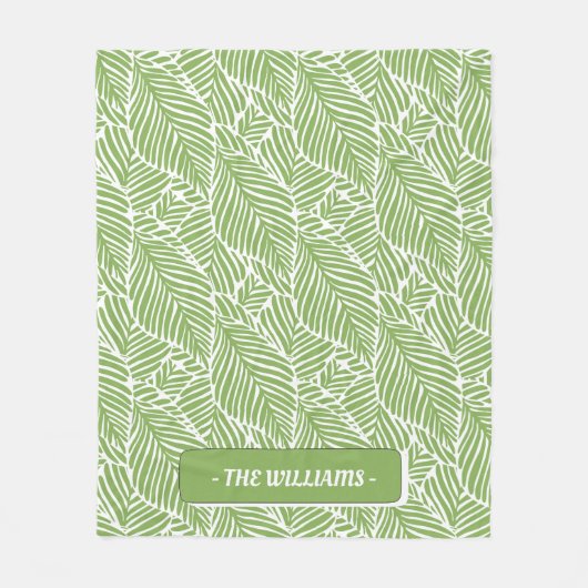 Tropisch abstrakt fleecedecke (Vorderseite)