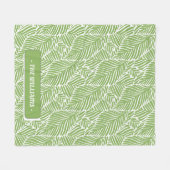 Tropisch abstrakt fleecedecke (Vorderseite (Horizontal))