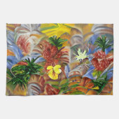 Tropisch Abstrakt Geschirrtuch (Horizontal)